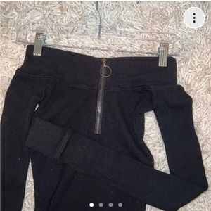 Free People Half Zip Long Sleeve